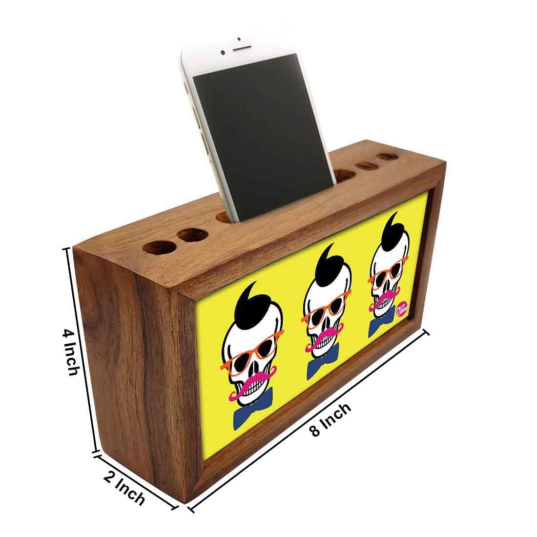 Small Wooden drawers for desk - Skull Nutcase