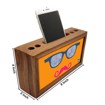 Wooden pen stand desk organizer - Yeah ! Nutcase