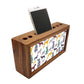 Wood office organizer Pen Mobile Stand - Dogs Nutcase