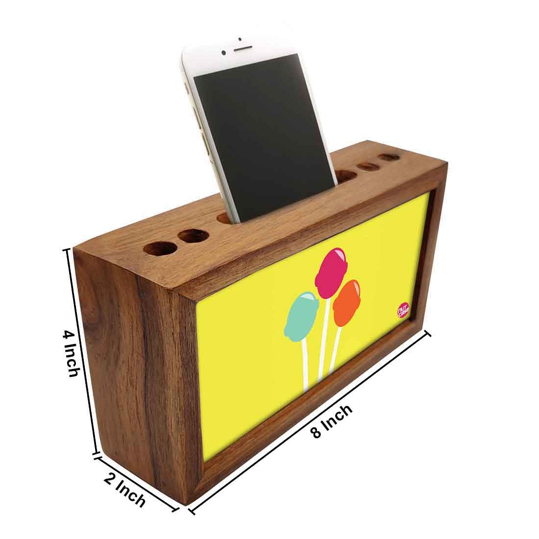 Small Wooden desk organizer - Lollipops Nutcase