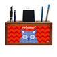 Wooden stationery organizer Pen Mobile Stand - Owlsome Nutcase