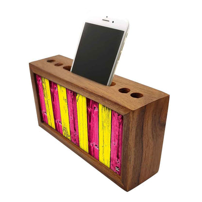 Wooden organizer for desk - 2 Tone Rustic Wood Design Nutcase