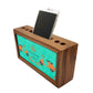 Wooden desk organizer Pen Mobile Stand - Life Is A Journey Nutcase