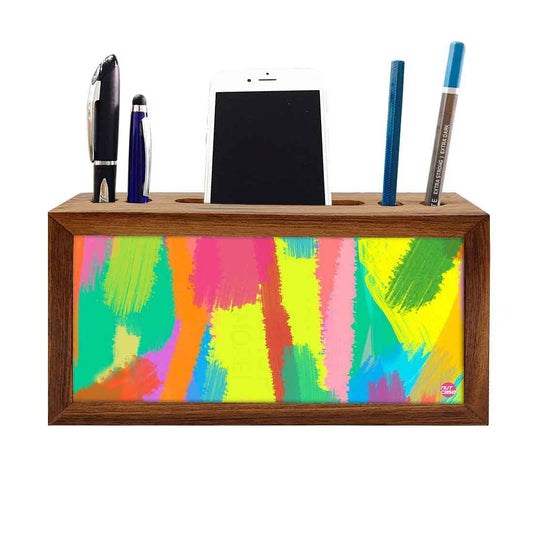Wooden office desk organizer - Shades Of Color Nutcase