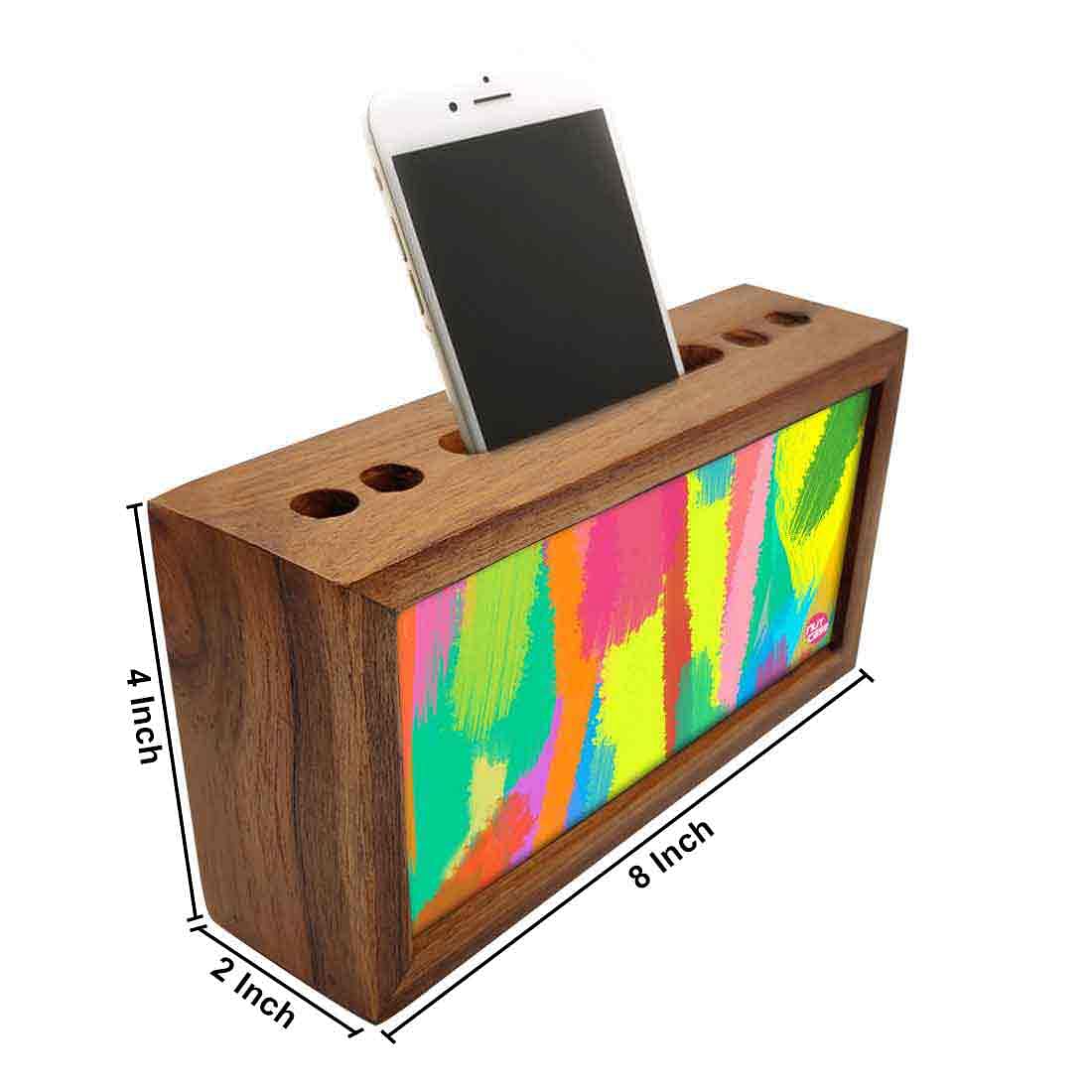 Wooden office desk organizer - Shades Of Color Nutcase