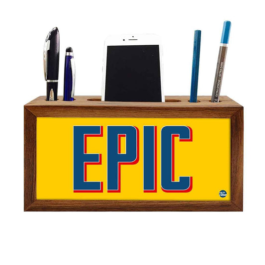 Wooden pen stand desk organizer - Efic Nutcase