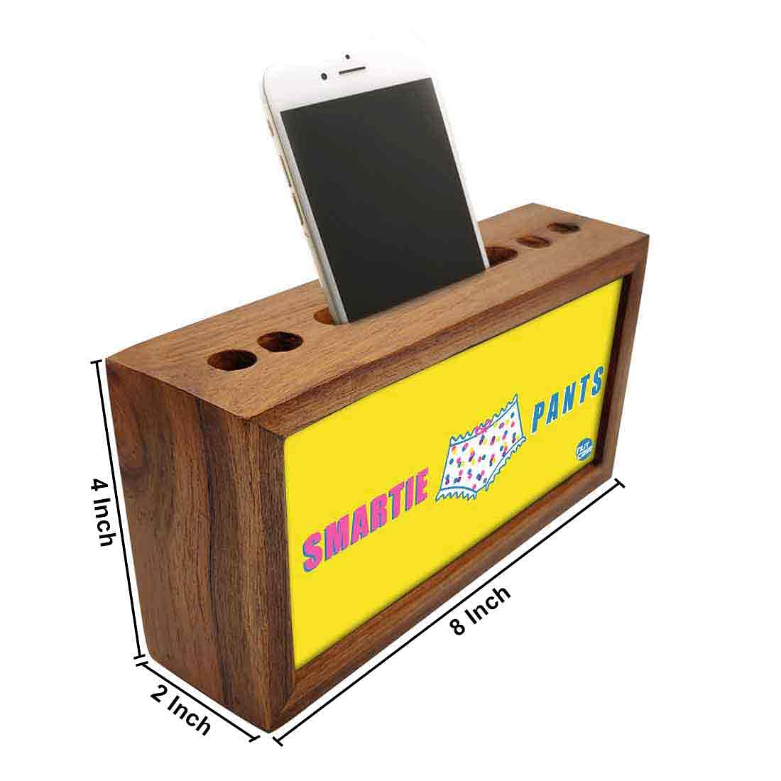 Small Wooden desk organizer - Smartie Pants Nutcase