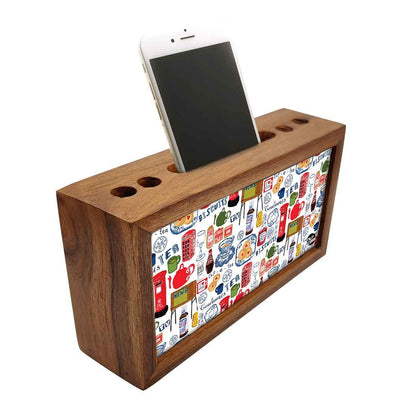 Wooden organizer for desk - British Life Nutcase