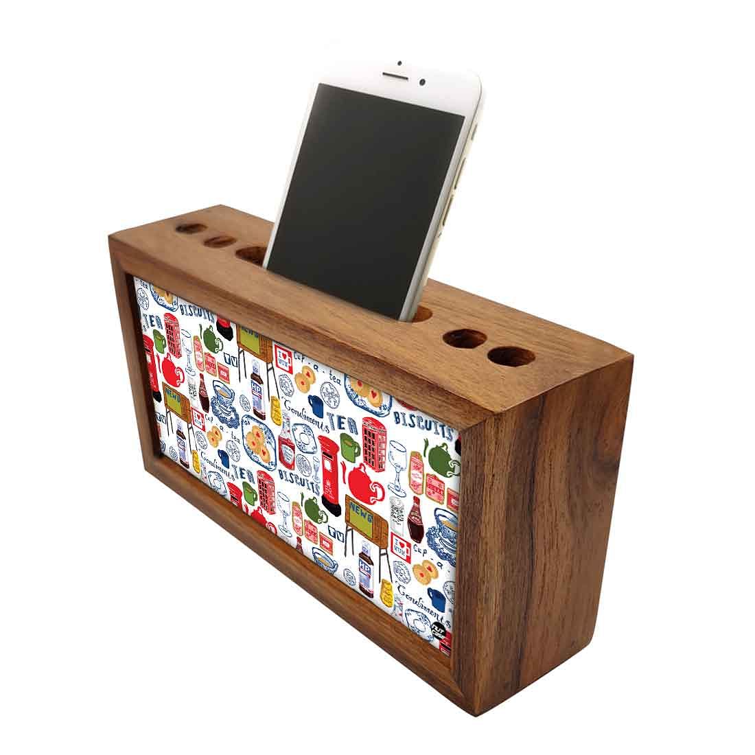 Wooden organizer for desk - British Life Nutcase