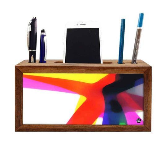 Wooden desk organizer  - Watercolor Nutcase