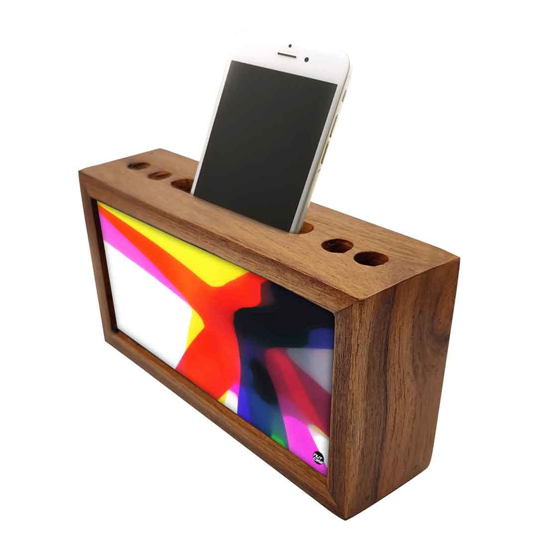 Wooden desk organizer  - Watercolor Nutcase