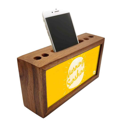 Small Wooden desk organizer - Morning Sunshine Nutcase