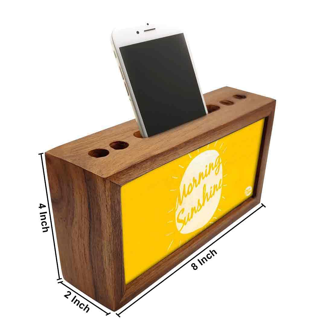 Small Wooden desk organizer - Morning Sunshine Nutcase