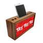 Wooden desk organizer Pen Mobile Stand - Try Nutcase
