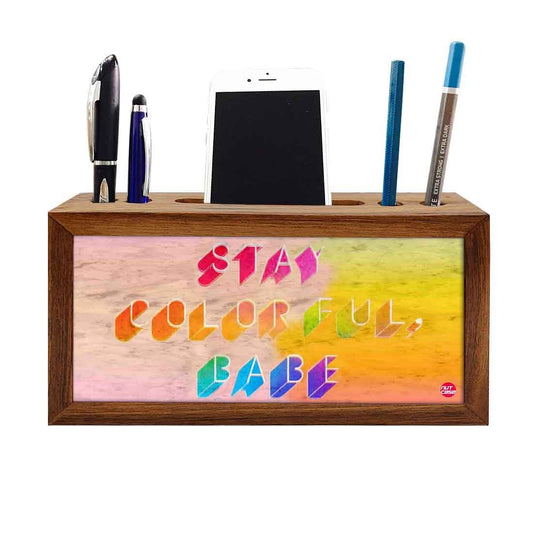 Solid Wood desk organizer - Stay Colorful Nutcase