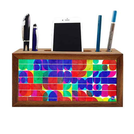 Wooden organizer for desk - Primary Colors Nutcase
