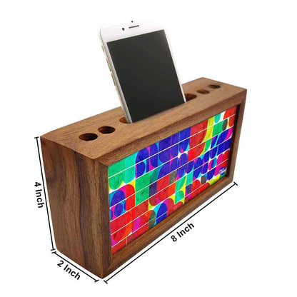 Wooden organizer for desk - Primary Colors Nutcase