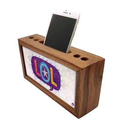 Wooden desk organizer  - Lol Nutcase