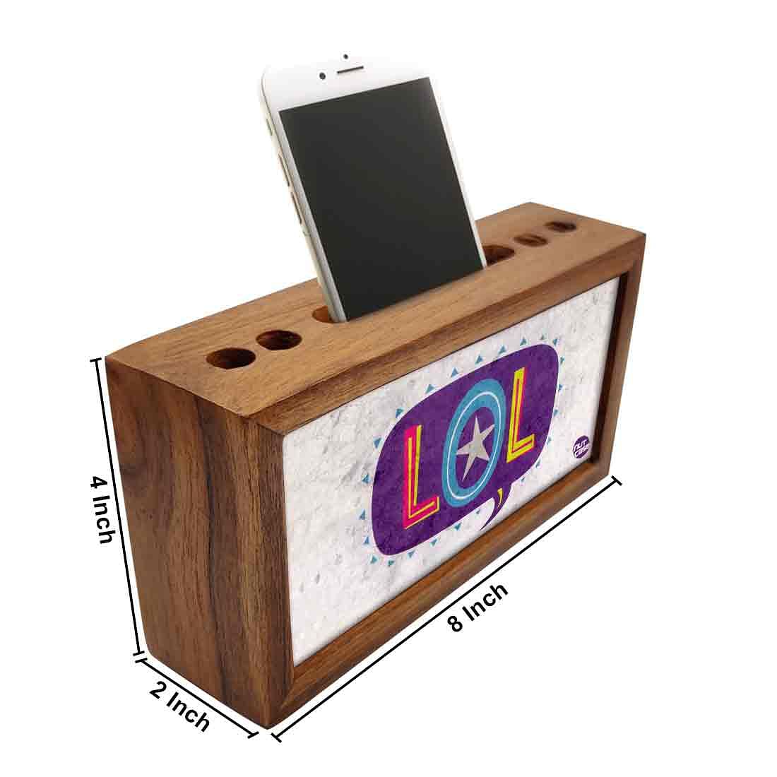 Wooden desk organizer  - Lol Nutcase