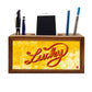 Wooden pen and pencil holder - Lucky Nutcase