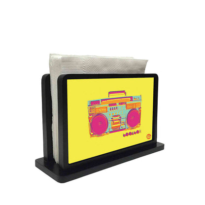 Tissue Holder Paper Napkin Stand - Radio Yellow Nutcase