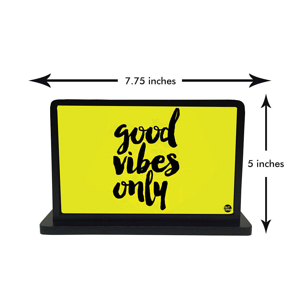 Tissue Holder Paper Napkin Stand - Good Vibes Only Nutcase