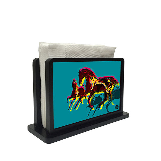 Tissue Holder Paper Napkin Stand - Power Horses Nutcase