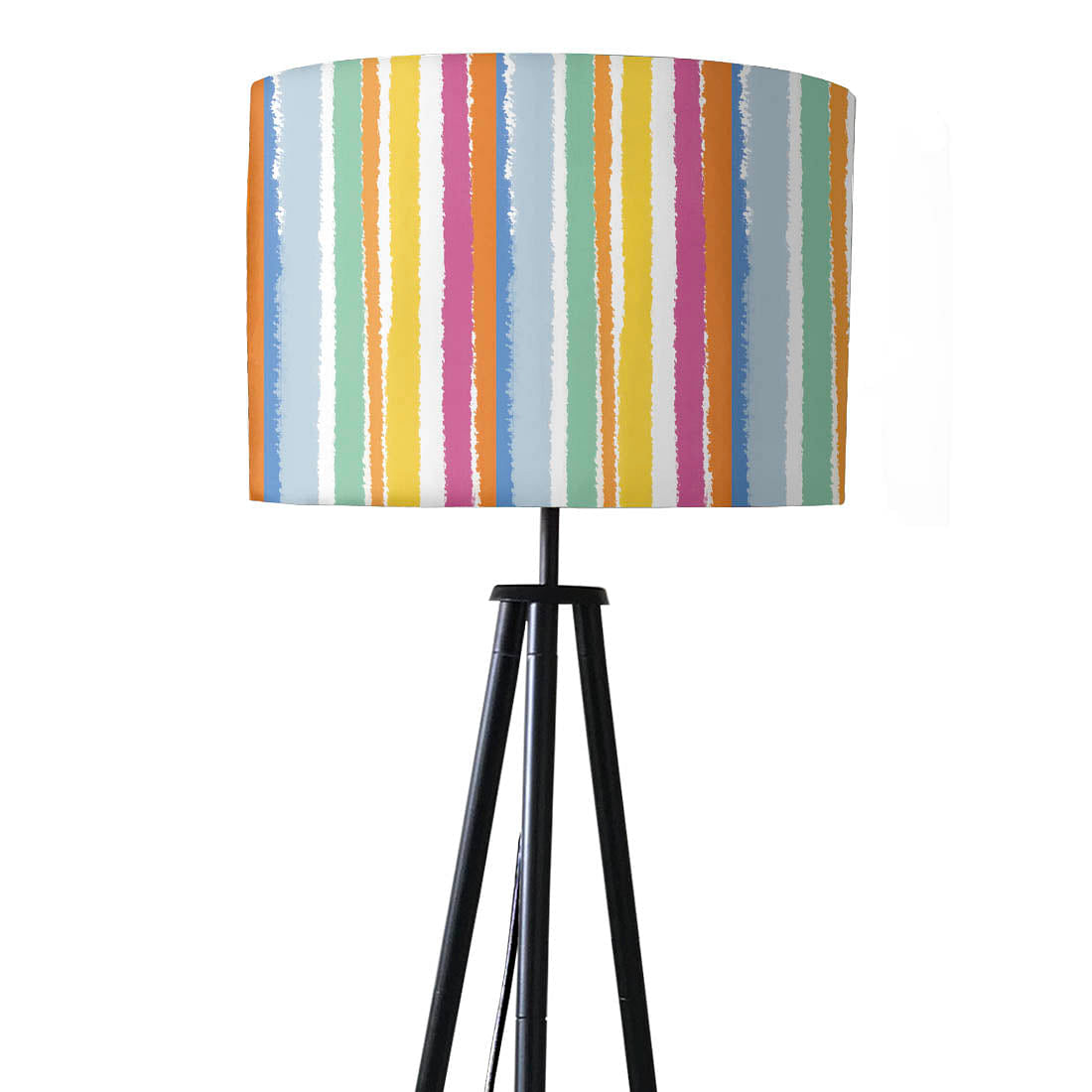 Tripod Floor Lamp Standing Light for Living Rooms - Stripes Color Nutcase
