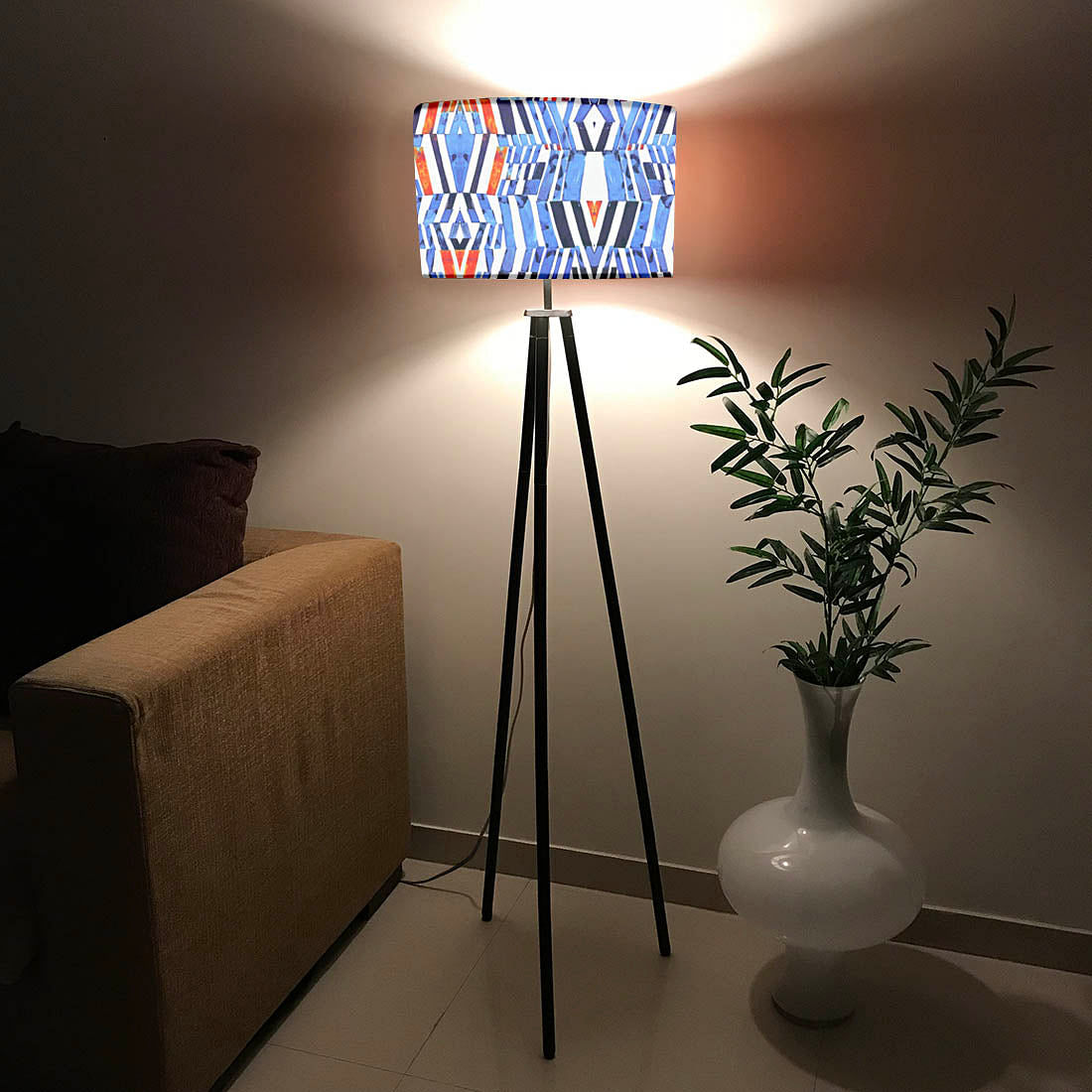 Tripod Floor Lamp Standing Light for Living Rooms - Mad Mosaic Nutcase
