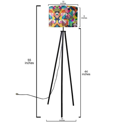 Multicolor Standing Light for Bedroom Tripod Floor Lamp Nutcase