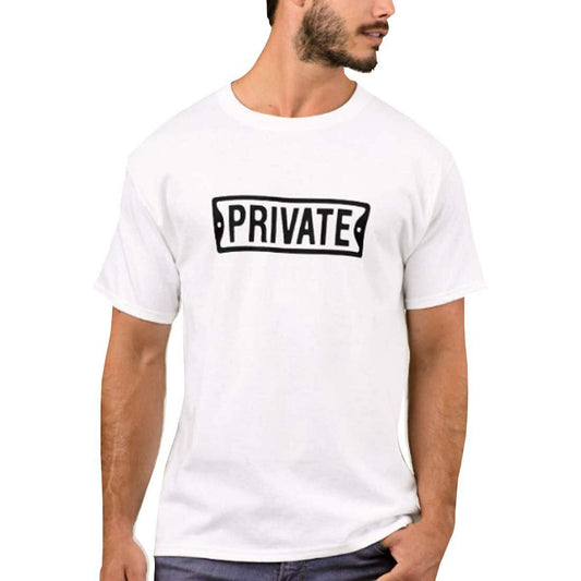 Nutcase Designer Round Neck Men's T-Shirt Wrinkle-Free Poly Cotton Tees - Private Nutcase
