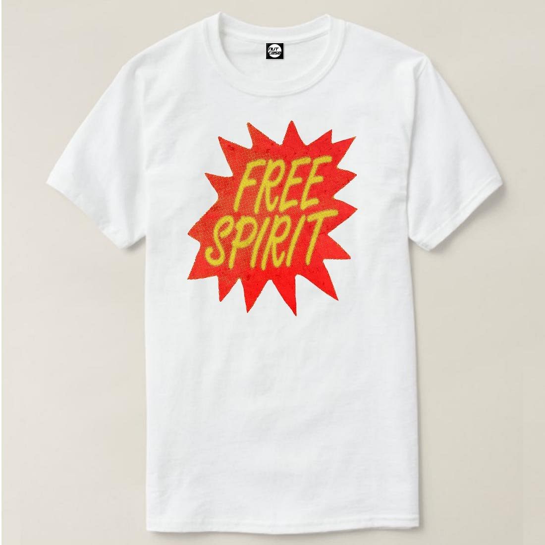Nutcase Designer Round Neck Men's T-Shirt Wrinkle-Free Poly Cotton Tees - Free Spirit Nutcase