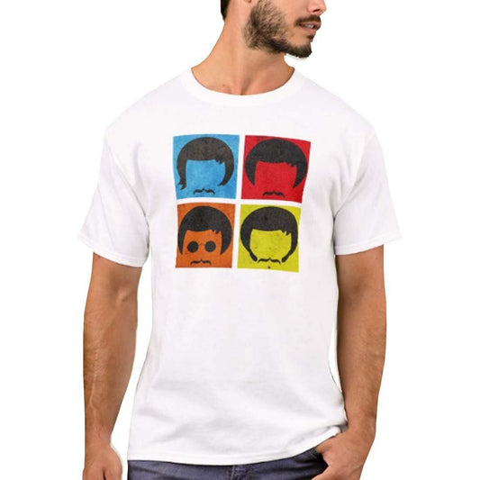 Nutcase Designer Round Neck Men's T-Shirt Wrinkle-Free Poly Cotton Tees - Colorful Face Nutcase