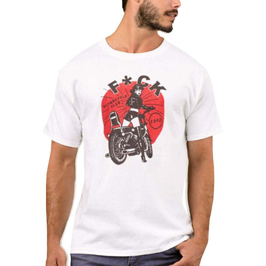 Nutcase Designer Round Neck Men's T-Shirt Wrinkle-Free Poly Cotton Tees - Motorcycle Nutcase