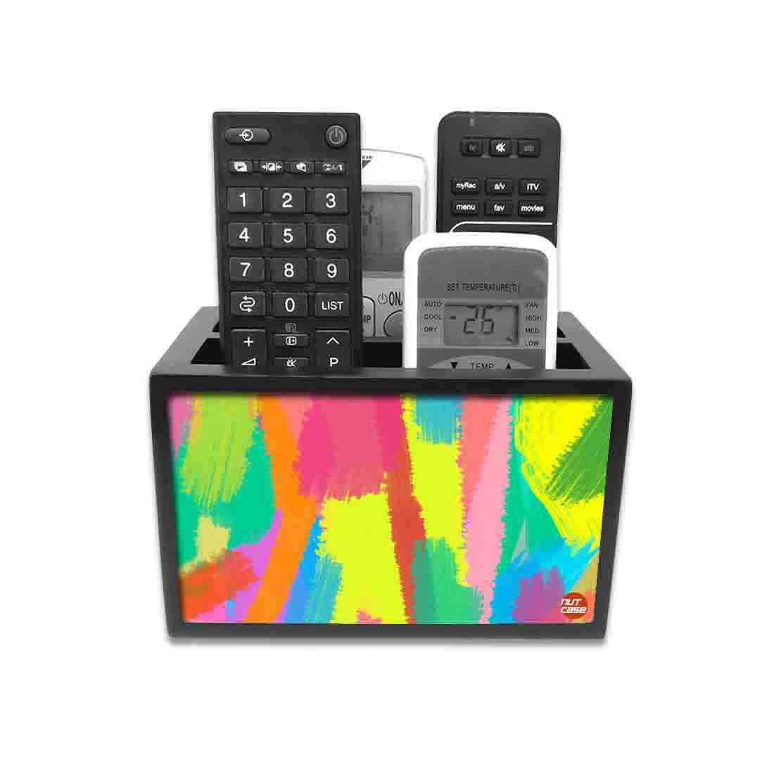 Remote Control Stand Holder Organizer For TV / AC Remotes -  Spread Color Nutcase