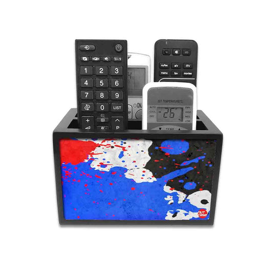 Remote Control Stand Holder Organizer For TV / AC Remotes -  Splatter Nutcase