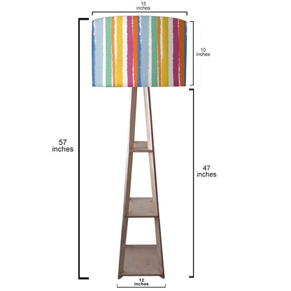 Floor Lamps for Living Room - Multicolor Lines Nutcase