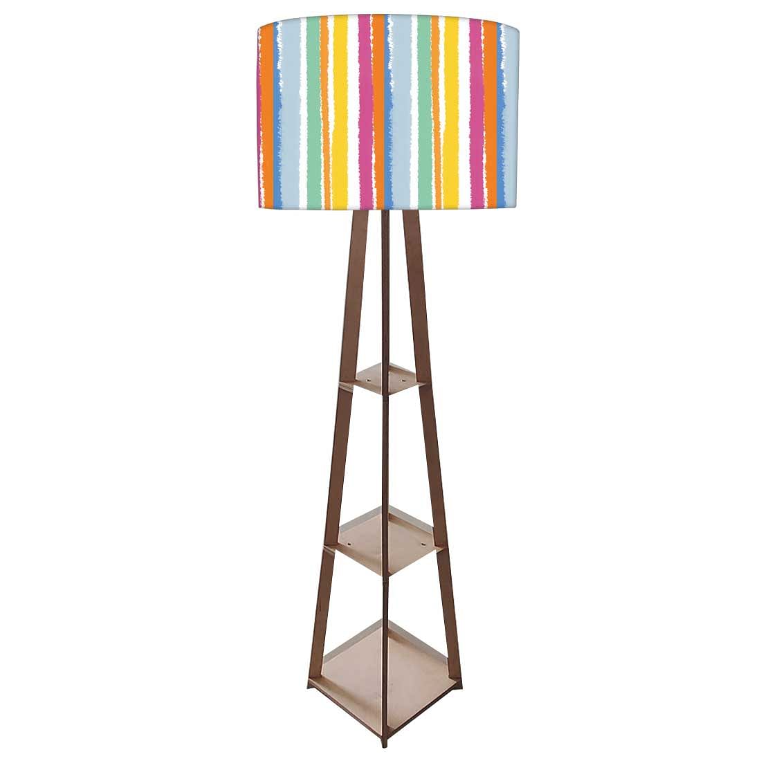 Floor Lamps for Living Room - Multicolor Lines Nutcase