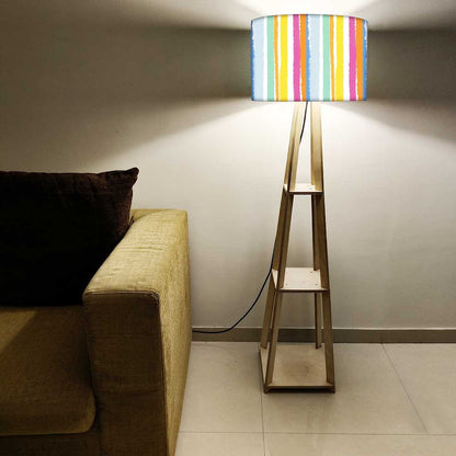 Floor Lamps for Living Room - Multicolor Lines Nutcase