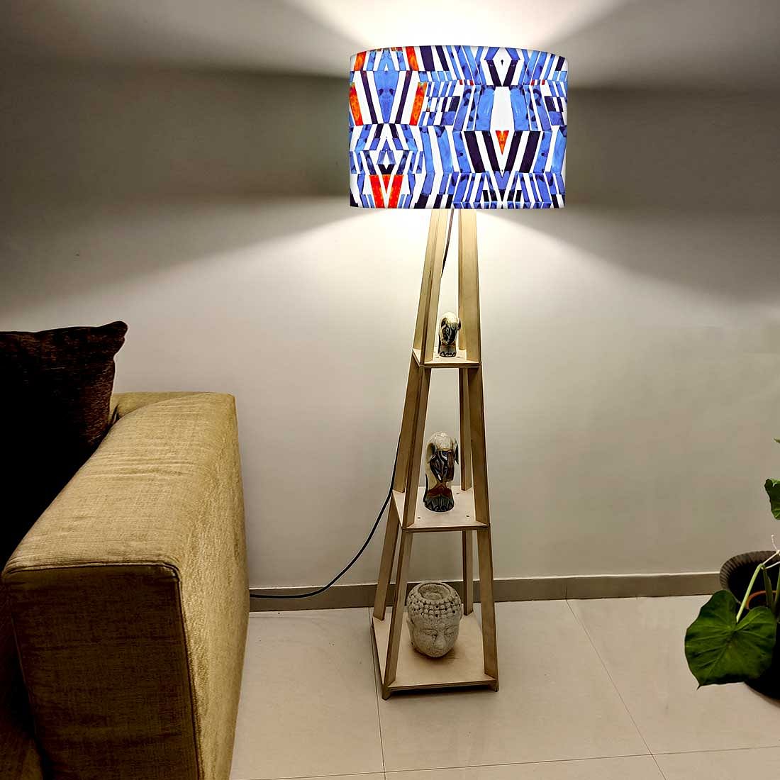 Floor Lamp with Shelves - Mad Mosaic Nutcase