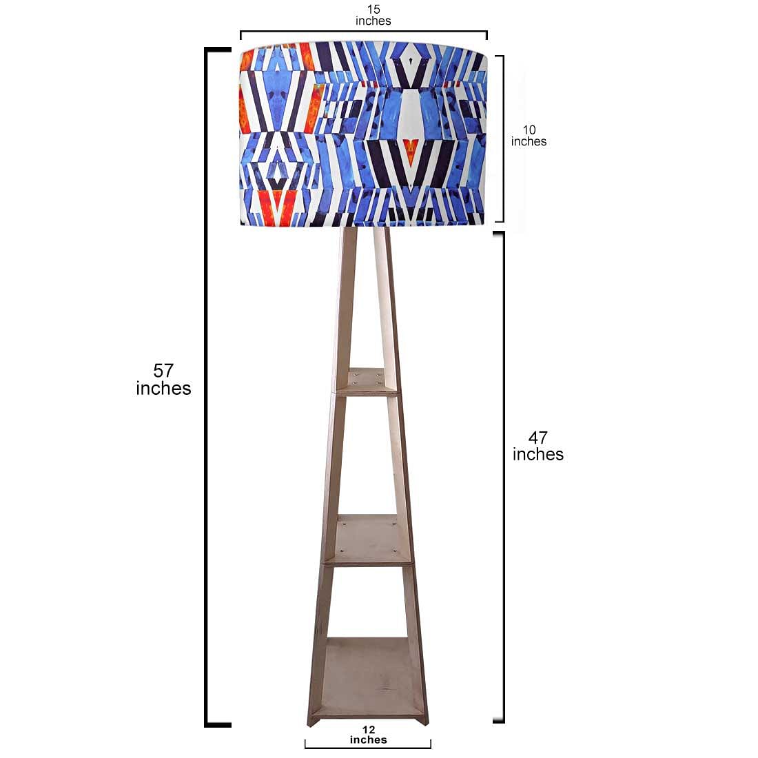 Floor Lamp with Shelves - Mad Mosaic Nutcase