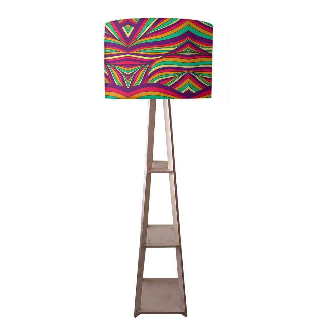 Tripod Floor Lamp - Colored Waves Nutcase