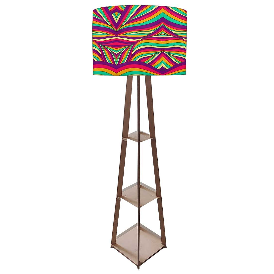 Tripod Floor Lamp - Colored Waves Nutcase