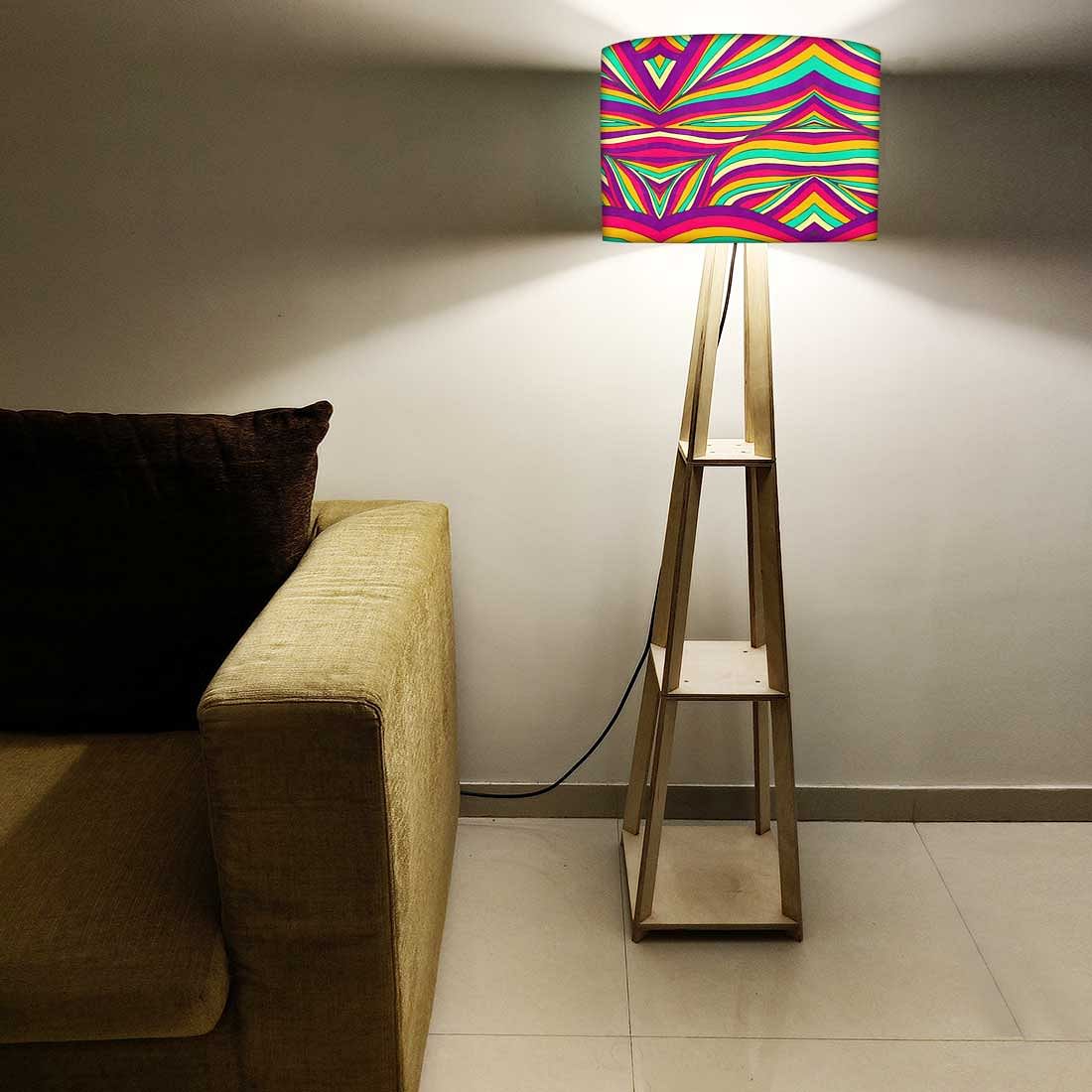 Tripod Floor Lamp - Colored Waves Nutcase