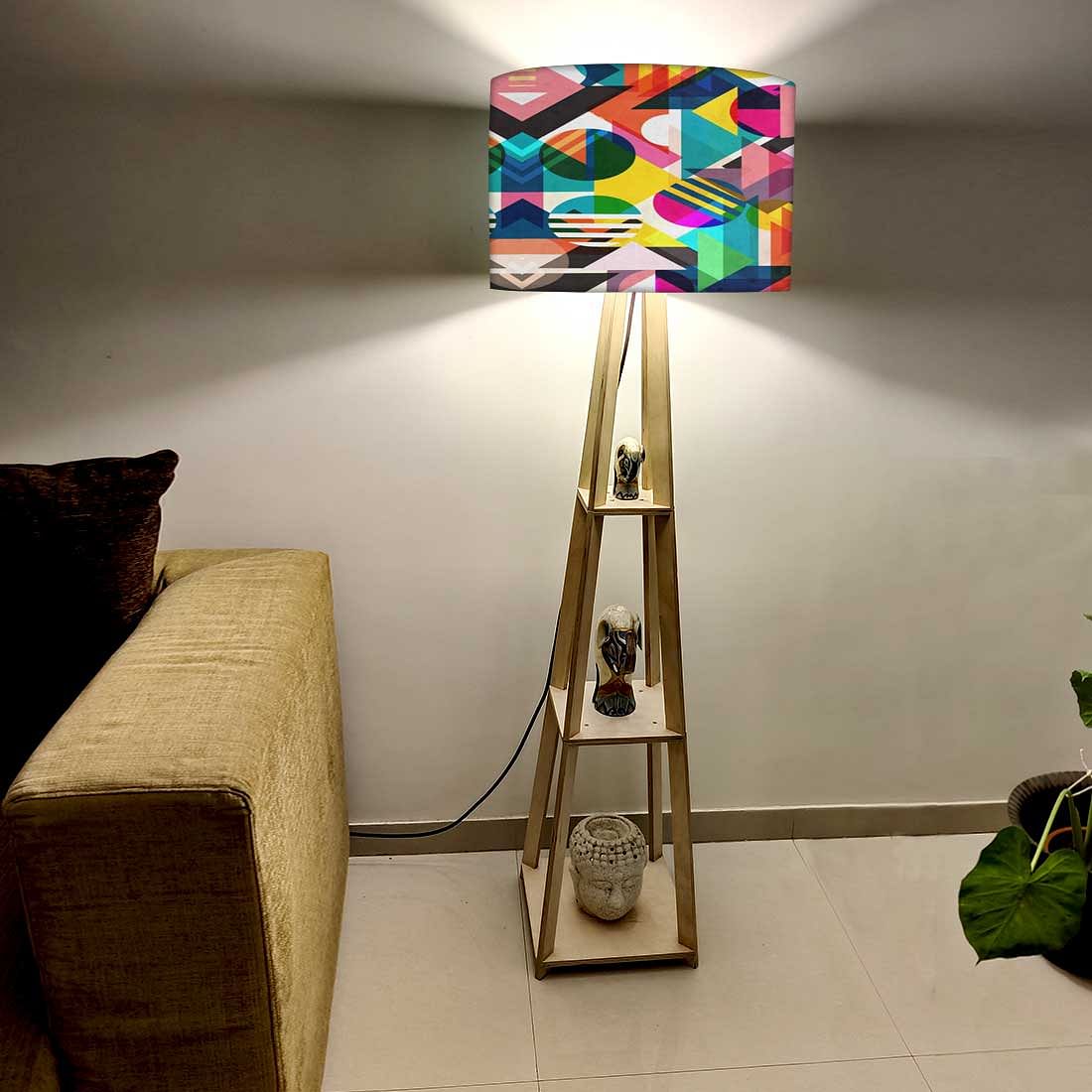 Modern Floor Lamps - Mulicolour ply Nutcase