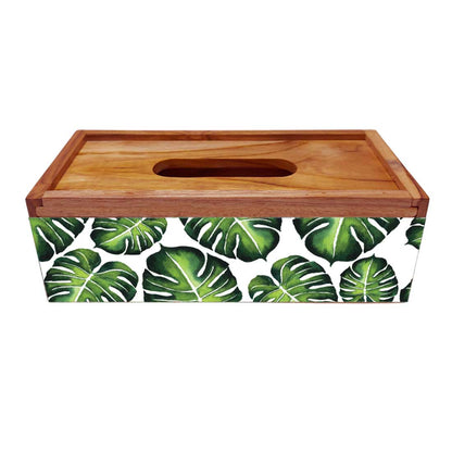 Designer Tissue Paper Dispenser Holder for Home Office - Monstera