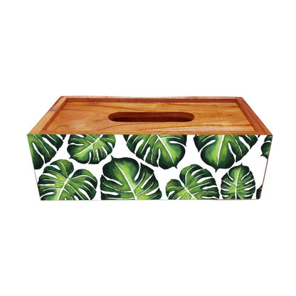 Designer Tissue Paper Dispenser Holder for Home Office - Monstera