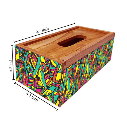 Wooden Tissue Box Cover for Office Online India