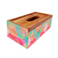 Wooden Tissue Dispenser Box for Home Office Car - Watercolor