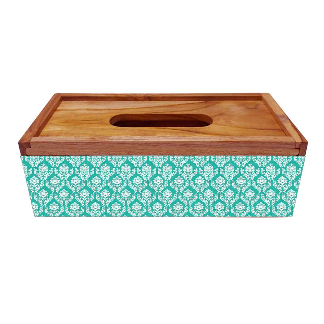 Wooden Rectangular Tissue Paper Holder for Bathroom